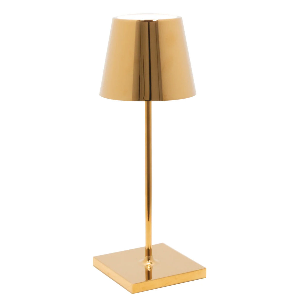 Zafferano LD0320O4 Poldina Mini Portable Table Lamp Glossy Gold - Atlantic Lighting