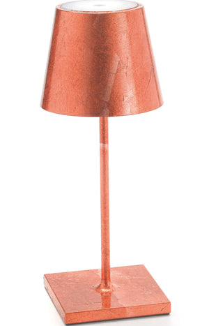 Zafferano Poldina Pro Mini Portable Table Lamp LD0320RFR  Copper leaf