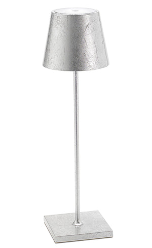 Zafferano Poldina Pro Table Lamp LD0340BFA Silver Leaf