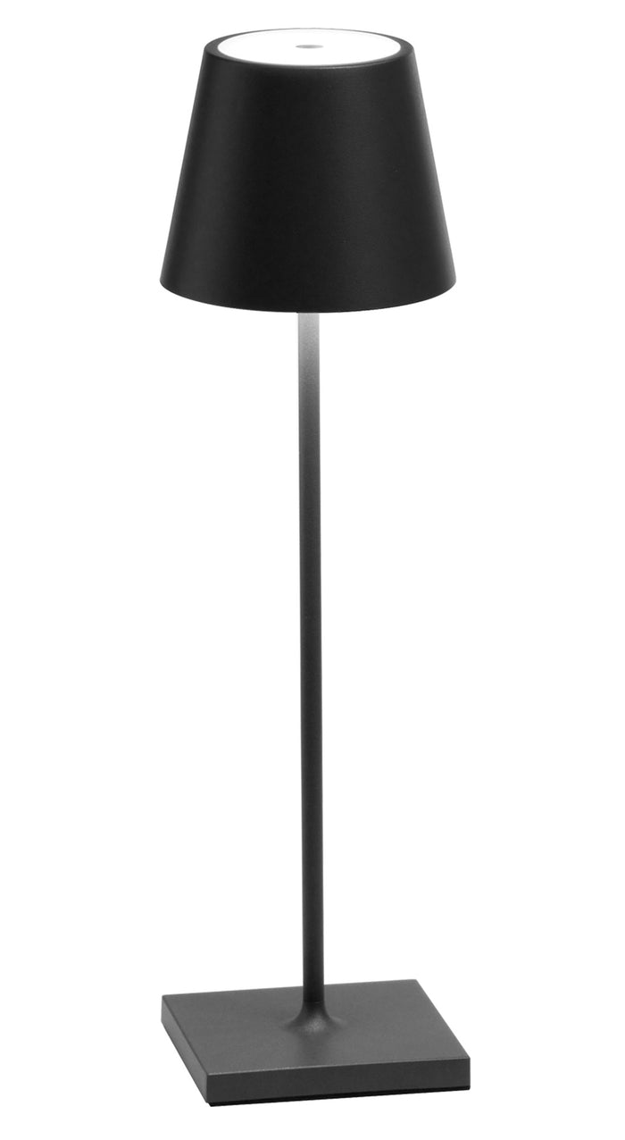 Zafferano Poldina Pro Table Lamp LD0340N4 Dark Gray