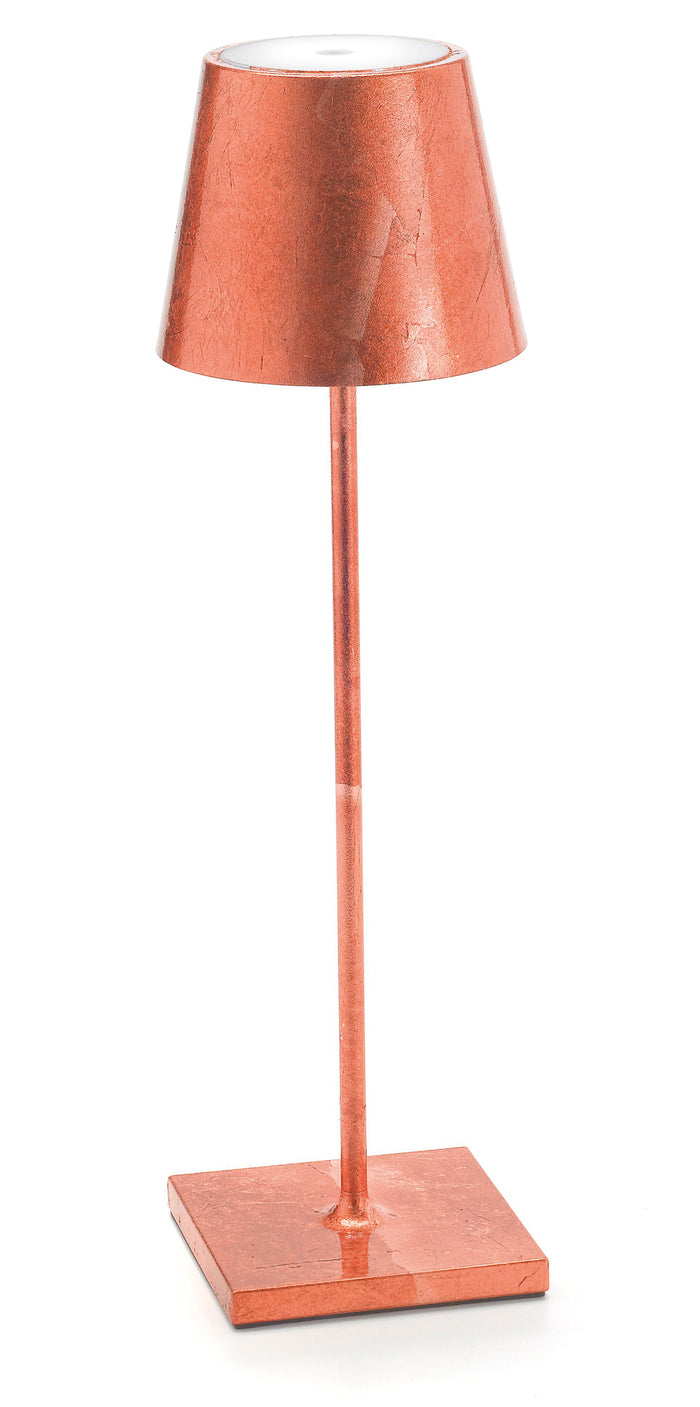 Zafferano Poldina Pro Table Lamp LD0340RFR Copper Leaf