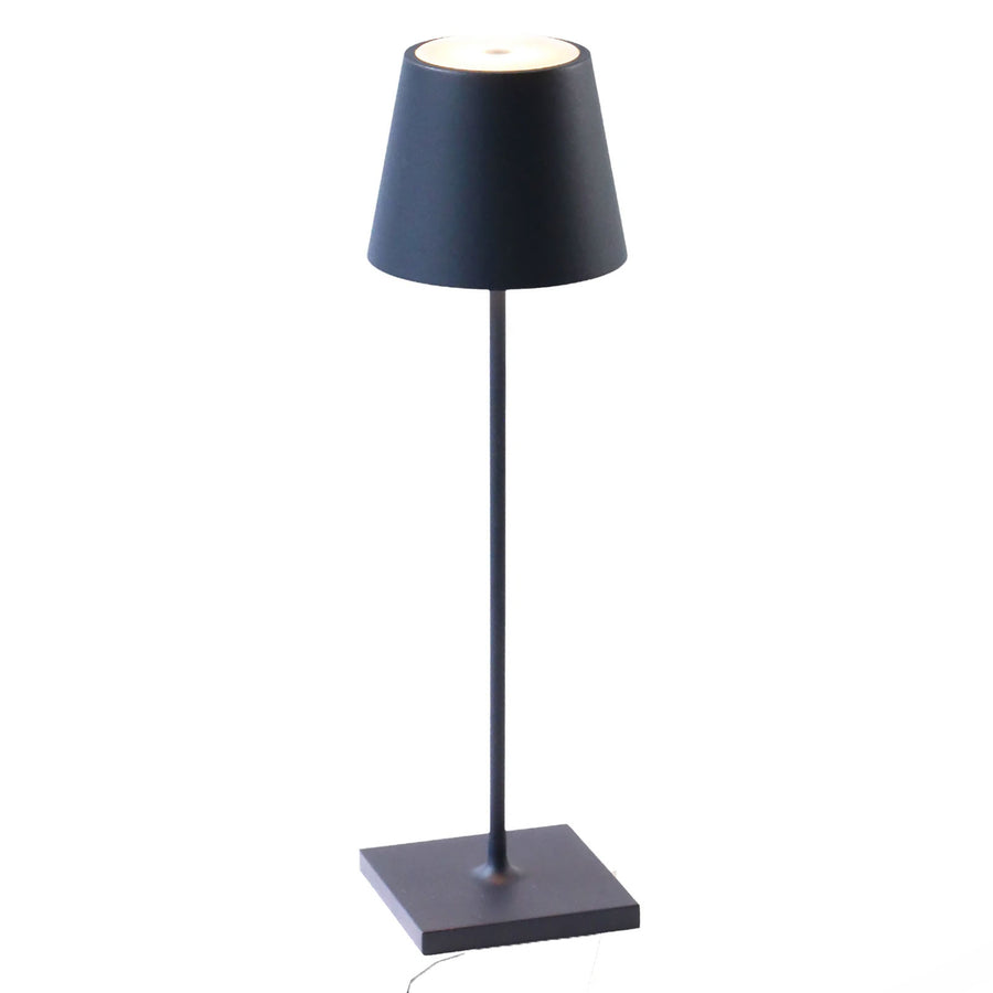 Zafferano LD0340Y4 Poldina Pro Table Lamp Steel Blue - Atlantic Lighting