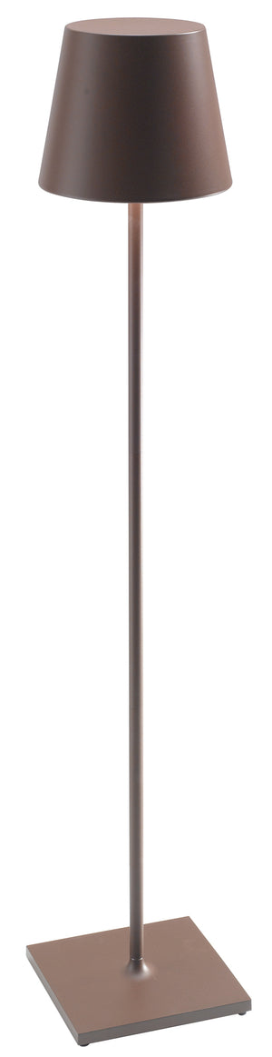 Zafferano Poldina Pro XXL Floor Lamp LD0360R3 Rust Aluminum