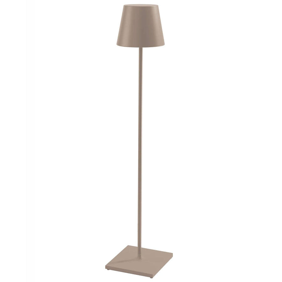 Zafferano LD0360S3 Poldina Pro XXL Floor Lamp Sand Aluminum - Atlantic Lighting