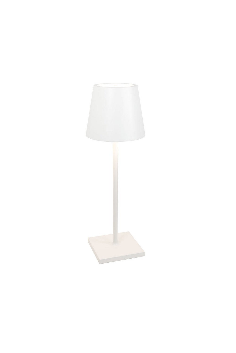Zafferano LD0395B4 Poldina L Desk Lamp White - Atlantic Lighting