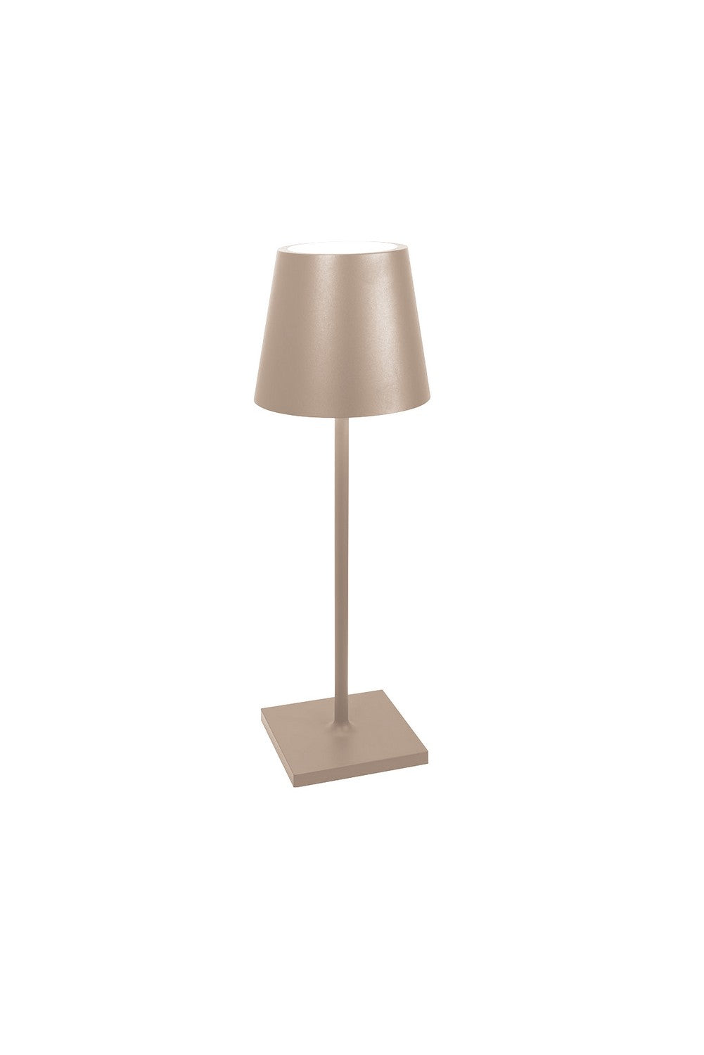 Zafferano LD0395S4 Poldina L Desk Lamp Sand - Atlantic Lighting