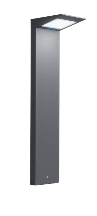 Zafferano LD0402G3 Solar Bollard Dark Grey - Atlantic Lighting