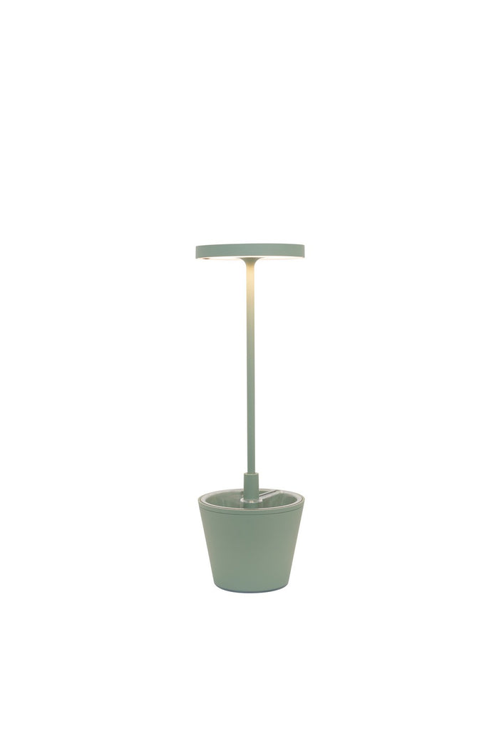 Zafferano Poldina UpsideDown Table Lamp LD0420G4 Sage Green