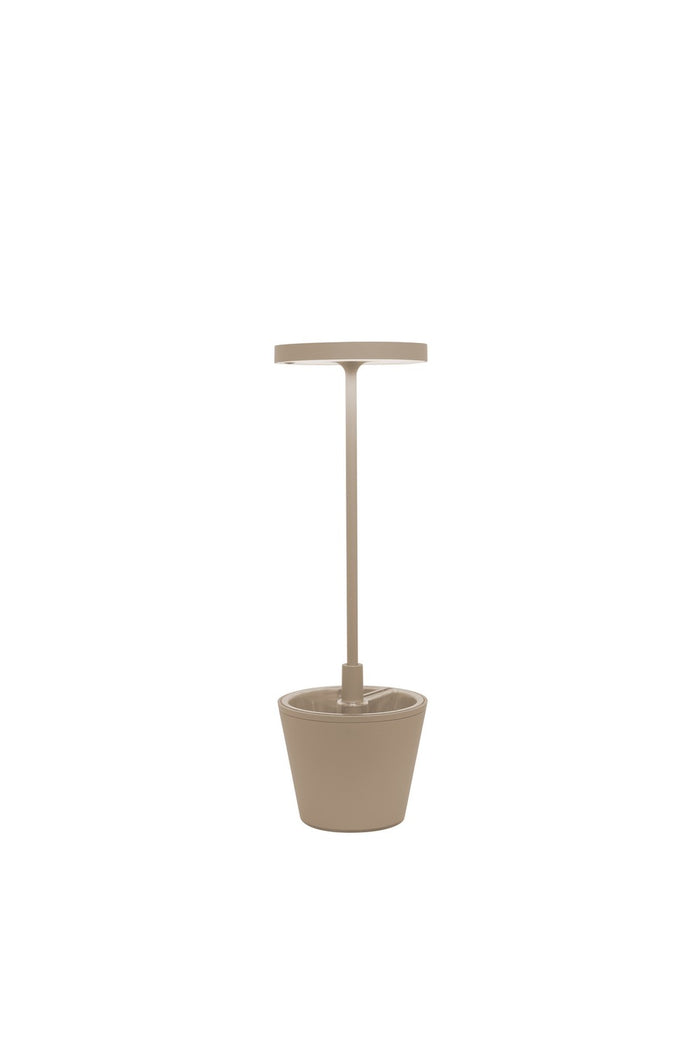 Zafferano Poldina UpsideDown Table Lamp LD0420S4 Sand