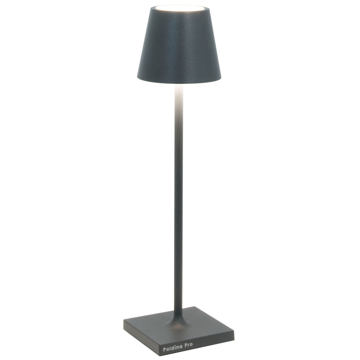 Zafferano LD0490N3 Poldina Micro Table Lamp Dark Grey - Atlantic Lighting