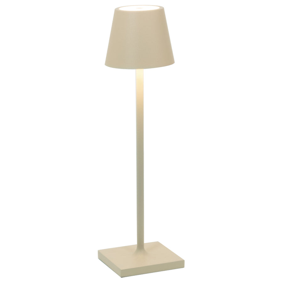 Zafferano LD0490S3 Poldina Micro Table Lamp Sand - Atlantic Lighting