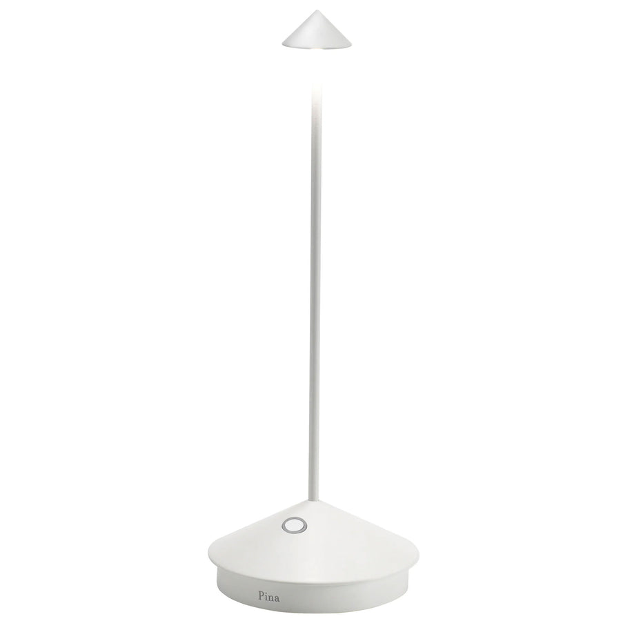 Zafferano LD0650B4 Pina Pro Table Lamp White - Atlantic Lighting