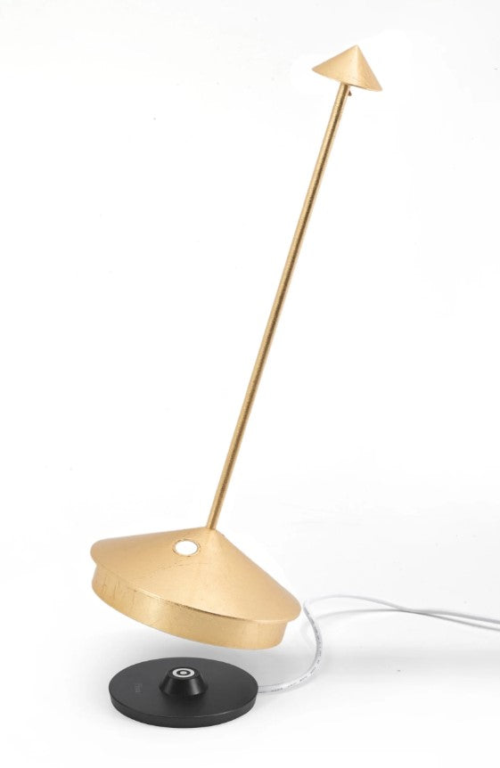 Zafferano LD0650BFO Pina Pro Table Lamp , Gold Leaf - Atlantic Lighting
