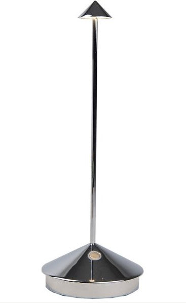 Zafferano LD0650C4 PINA PRO TABLE LAMP GLOSSY CHROME - Atlantic Lighting