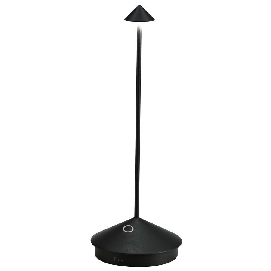 Zafferano LD0650D4 Pina Pro Table Lamp Black - Atlantic Lighting