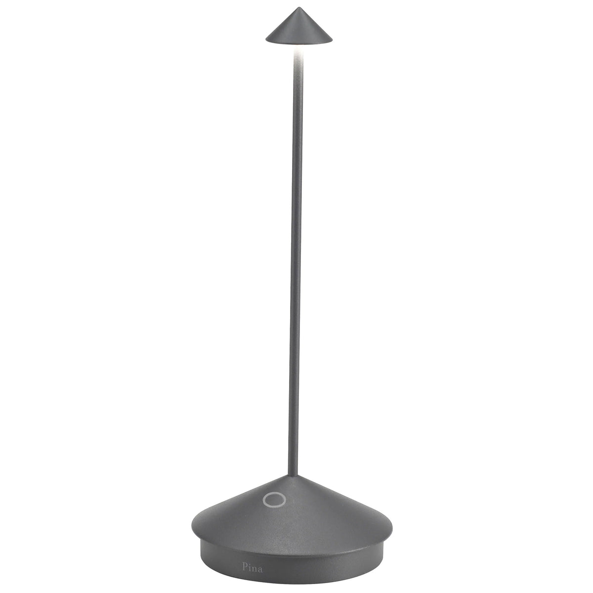 Zafferano LD0650N4 Pina Pro Table Lamp Dark Gray - Atlantic Lighting