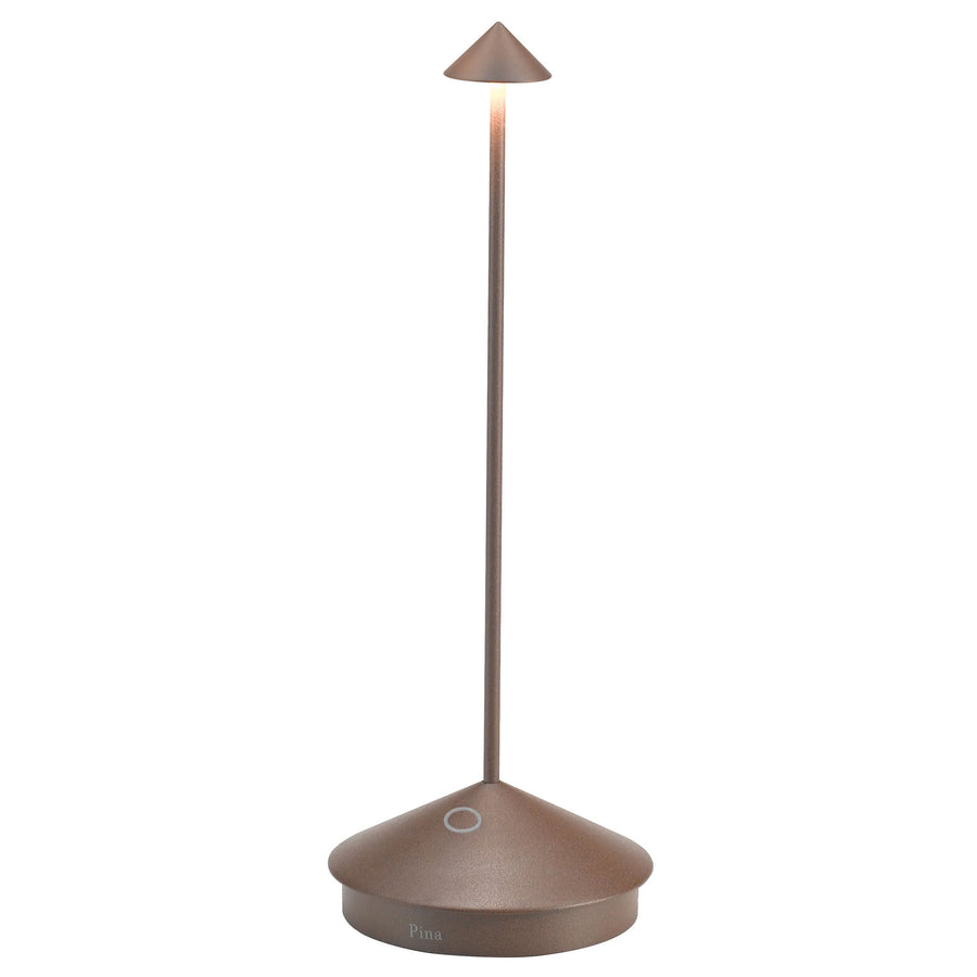 Zafferano LD0650R4 Pina Pro Table Lamp Rust - Atlantic Lighting