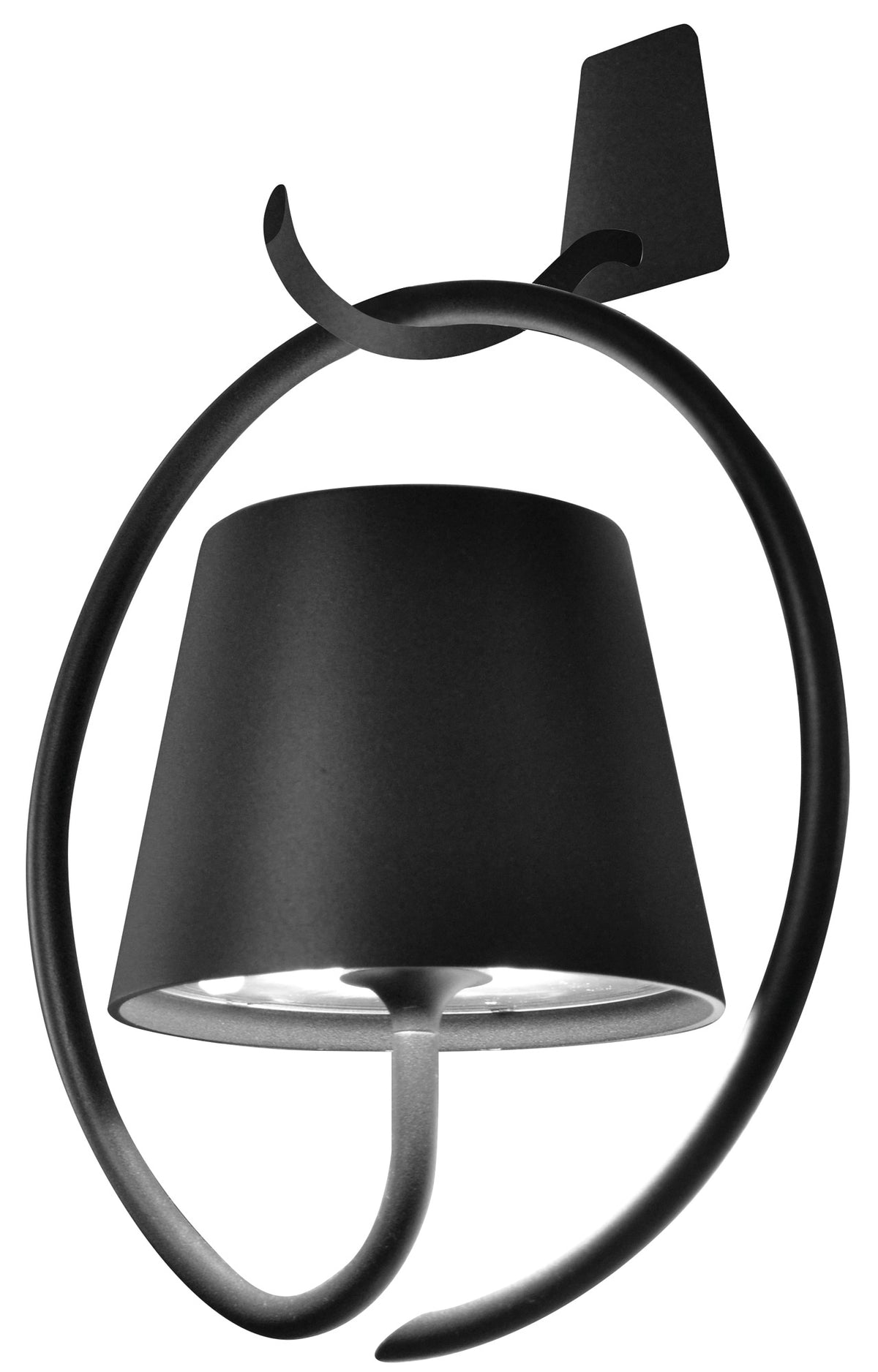 Zafferano LD0689N4 Poldina Wall Magnetic Lamp w/ Bracket Dark grey - Atlantic Lighting