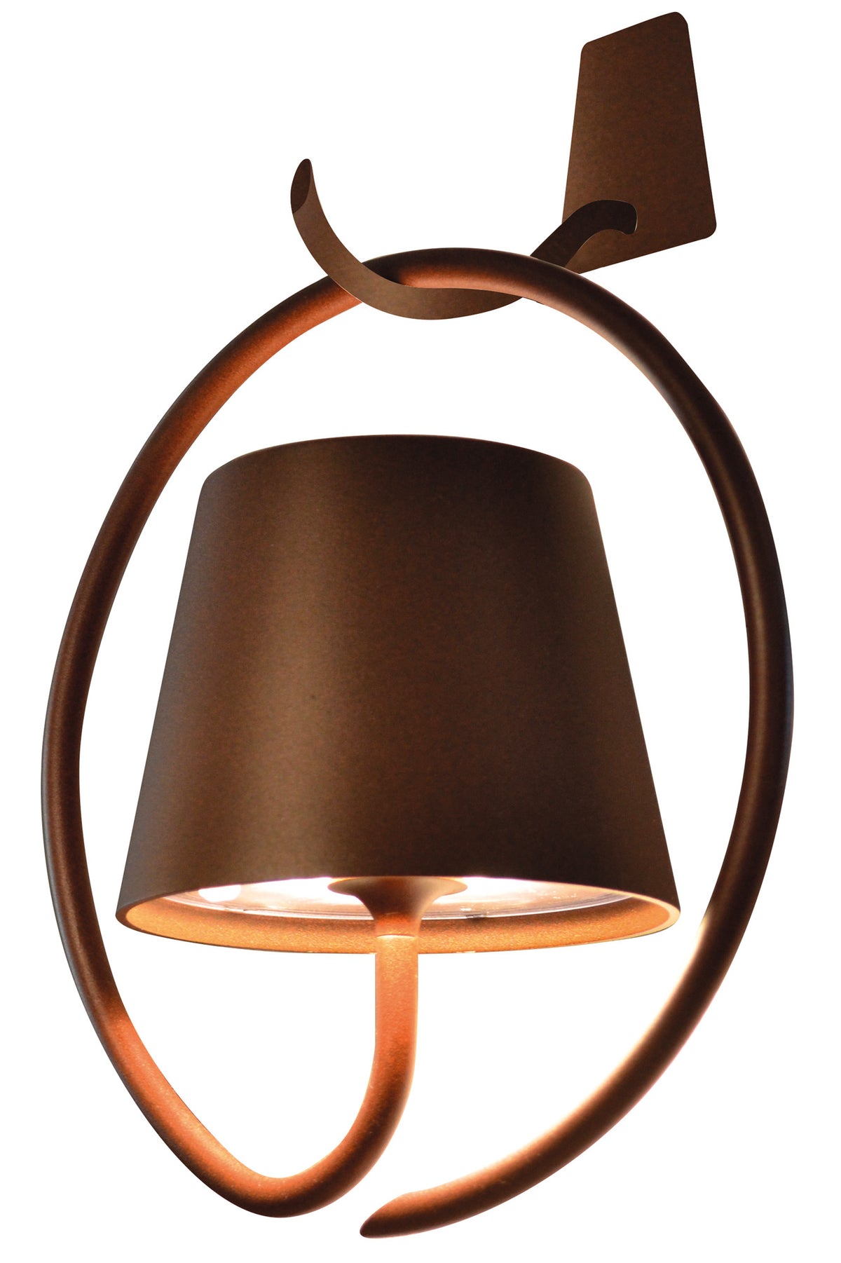 Zafferano LD0689R4 Poldina Wall Magnetic Lamp w/ Bracket Rust - Atlantic Lighting