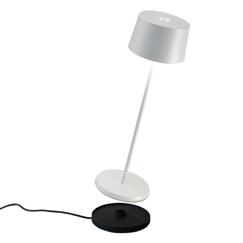 Zafferano LD0850B4 Olivia Pro Table Lamp White - Atlantic Lighting