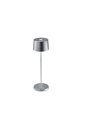 Zafferano Olivia Table Lamp LD0850BFA Silver Leaf