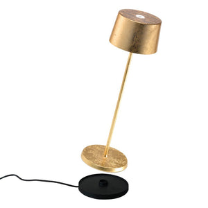 Zafferano Olivia Table Lamp LD0850BFO Gold leaf