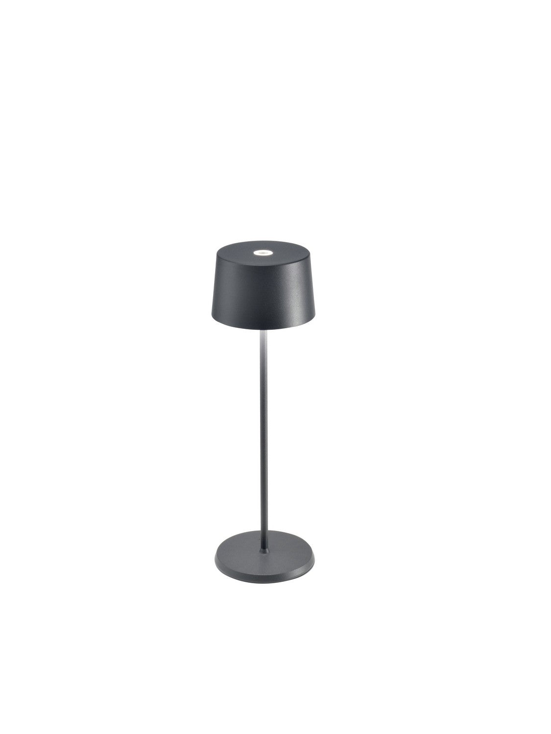 Zafferano LD0850N4 Olivia Pro Table Lamp Dark Grey - Atlantic Lighting