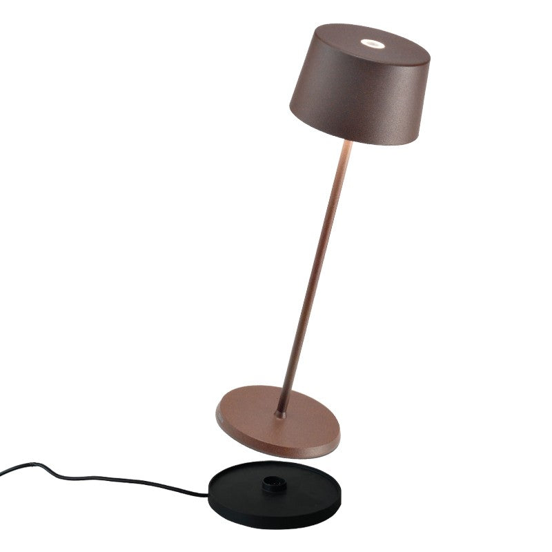 Zafferano LD0850R4 Olivia Pro Table Lamp Rust - Atlantic Lighting