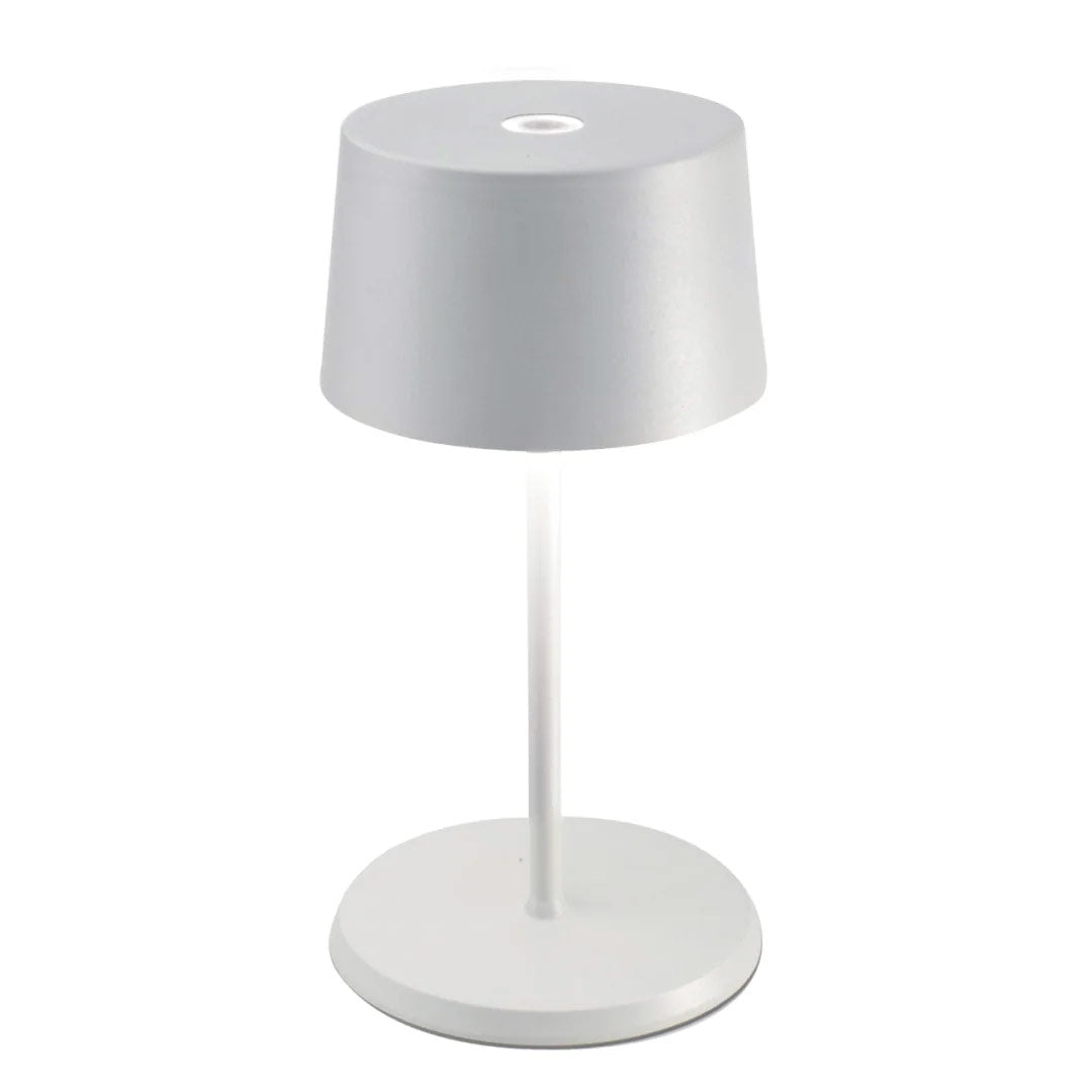 Zafferano LD0860B4 Olivia Mini Table Lamp White - Atlantic Lighting