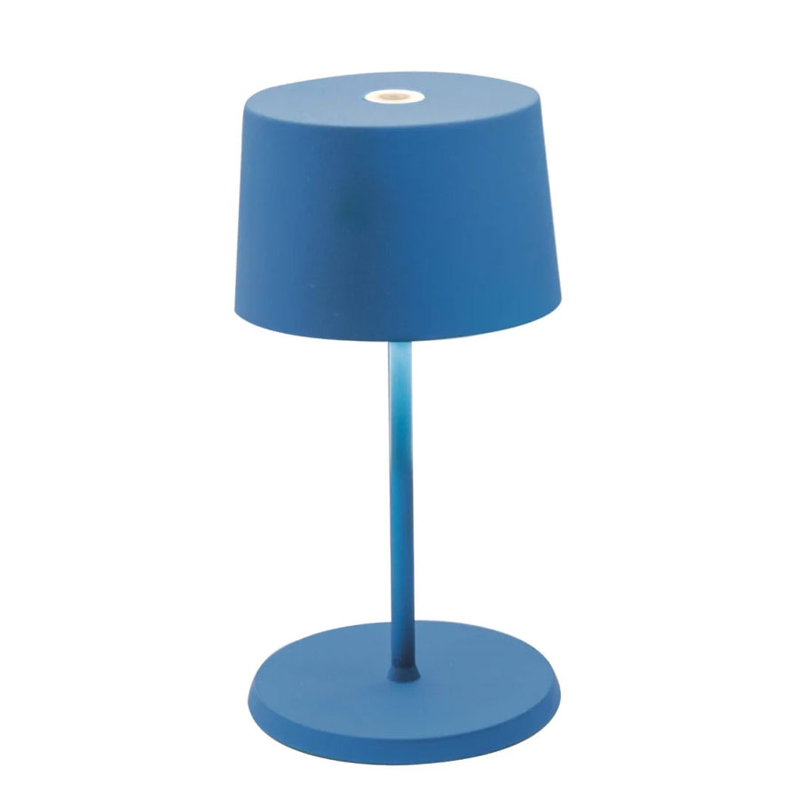 Zafferano LD0860K4 Olivia Mini Table Lamp Capri Blue - Atlantic Lighting