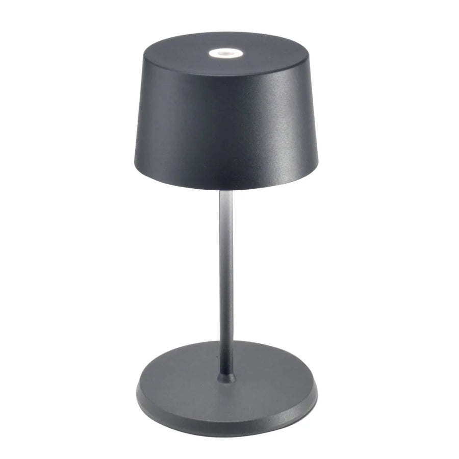 Zafferano LD0860N4 Olivia Mini Table Lamp Dark Grey - Atlantic Lighting