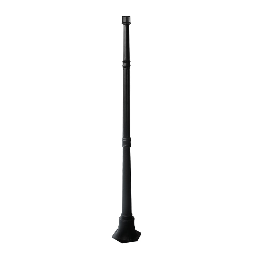 Classy Caps LPB59 Black Aluminum Lamp Post Base - Atlantic Lighting