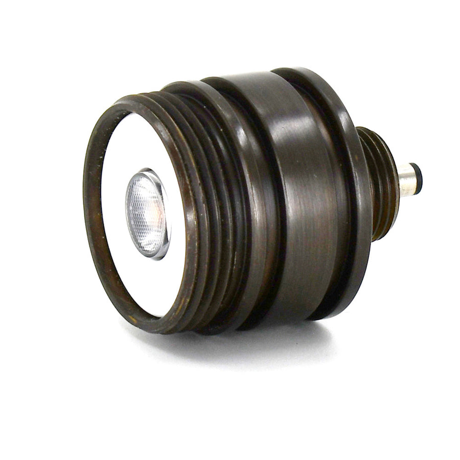 Lumien M4B1-5.5W-30K-60-A Brass Micro Module, 5.5 Watts, 435 Lumens, 10-15V, 60 Beam Spread, 3000K, Antique Finish - Atlantic Lighting