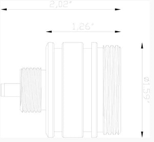 Lumien Black Aluminum Micro Module, 3.5 Watts, 325 Lumens, 10-15V, 40 Beam Spread, 3000K