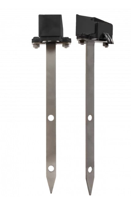 Brilliance MINI-BEAM-BLUE-BK Black Diamond Fixture, 1.5Watt, AMBER, 8-24VAC/DC, IP68, Black; includes 90/200 Shield; Black Shield &Stainless Steel Stake with Screws/Nuts - Atlantic Lighting