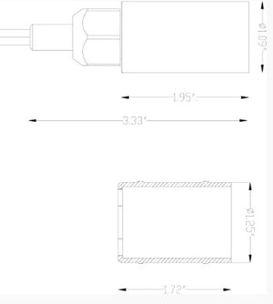 Lumien Brass Nano Module, 1.5 Watts, 125 Lumens, 10-15V, 15 Beam Spread, 2700K, Antique Finish