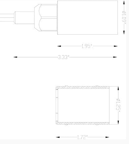 Lumien N4B1-2.5W-30K-15-A Brass Nano Module, 2.5 Watts, 205 Lumens, 10-15V, 15 Beam Spread, 3000K, Antique Finish - Atlantic Lighting