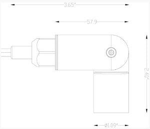 Lumien Brass Nano Spot Light, 3 Watts, 275 Lumens, 10-15V, 30 Beam Spread, 2700K, Antique Finish