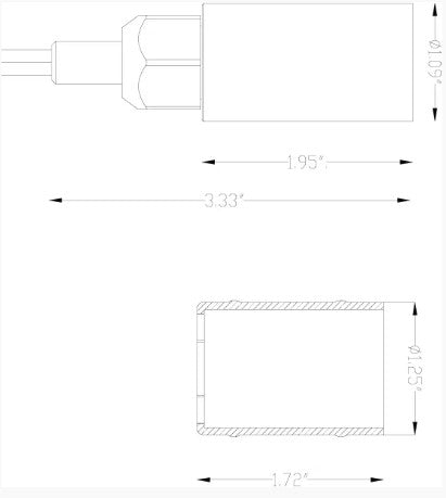 Lumien N7B1-2.5W-30-A Brass Nano Module, PRO (WW - 2700-5000K), 2.5 Watts, 200 Lumens, 10-15V, 30 Beam Spread - Atlantic Lighting