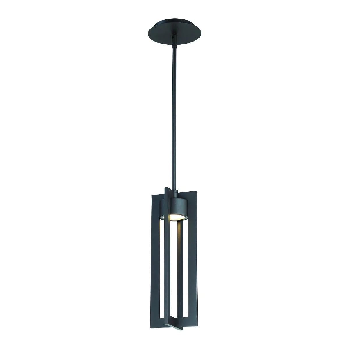 WAC PD-W48616-BK Chamber 16" Pendant 3000K Black - Atlantic Lighting