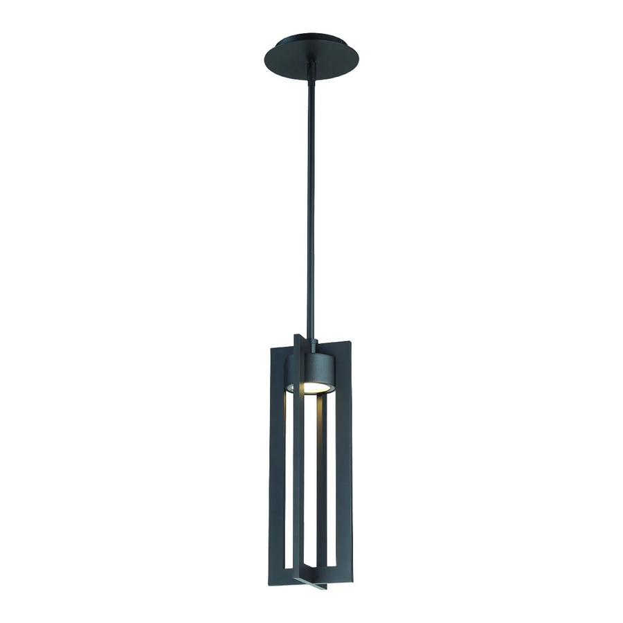 WAC PD-W48616-BK Chamber 16" Pendant 3000K Black - Atlantic Lighting