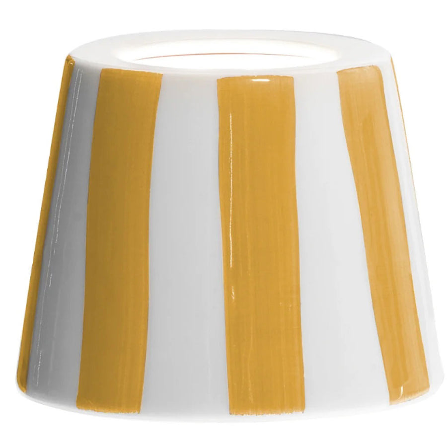 Zafferano SDZA-340-BC2 Poldina Lido Shade White / Yellow Stripes - Atlantic Lighting