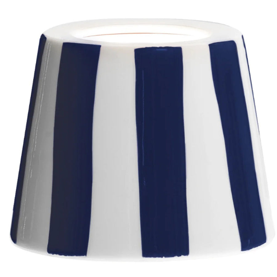 Zafferano SDZA-340-BC3 Poldina Lido Shade White / Blue Stripes - Atlantic Lighting