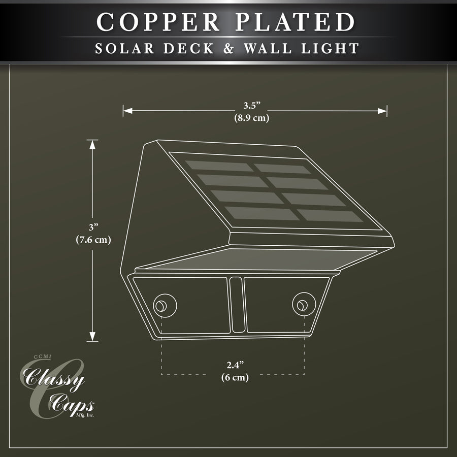 Classy Caps SL177 Copper Plated Deck & Wall Light - Atlantic Lighting