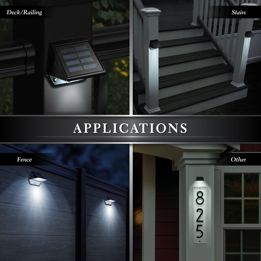 Classy Caps SL178 Black Aluminum Deck & Wall Light - Atlantic Lighting