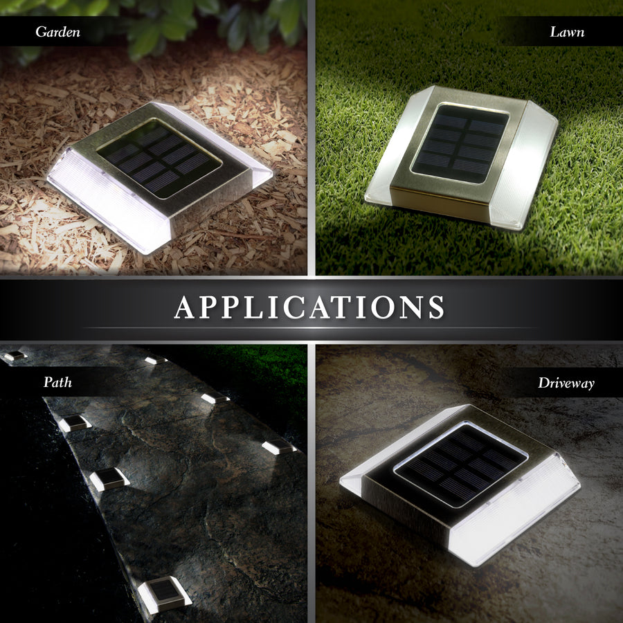 Classy Caps SL499 Stainless Steel Solar Path Light - Atlantic Lighting