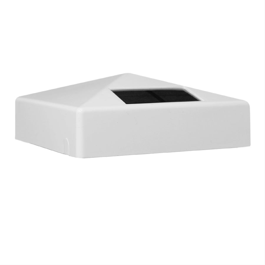 Classy Caps SL9901 4X4 White Pvc Pyramid Solar Post Cap - Atlantic Lighting