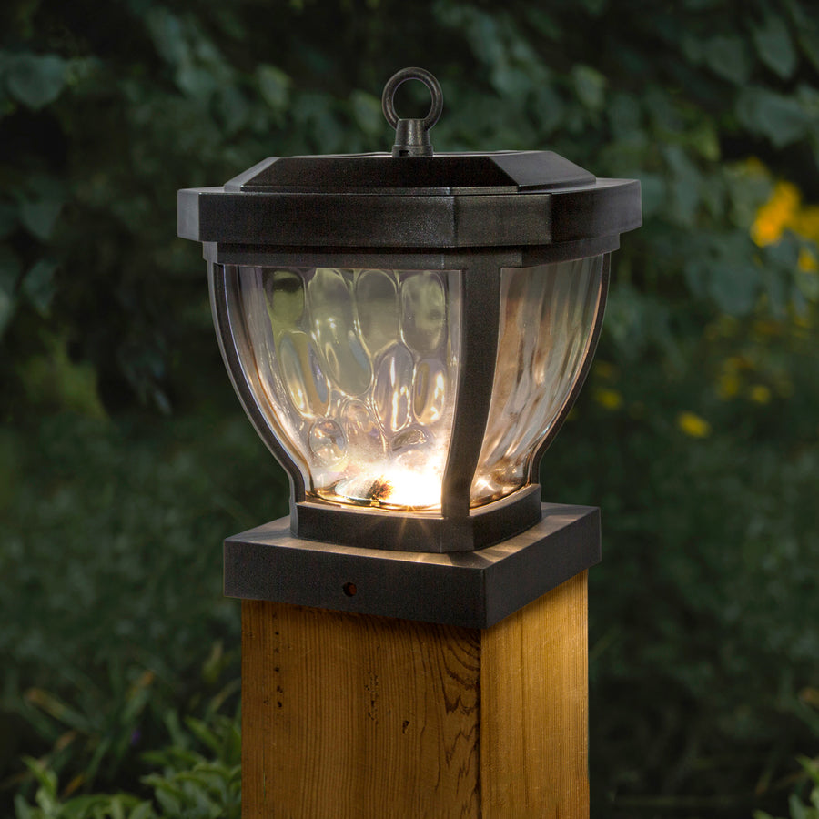 Classy Caps SL994 4X4 Dark Bronze Manchester Solar Post Cap - Atlantic Lighting