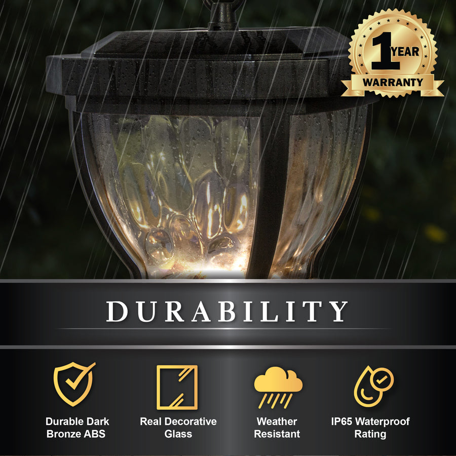 Classy Caps SL994 4X4 Dark Bronze Manchester Solar Post Cap - Atlantic Lighting