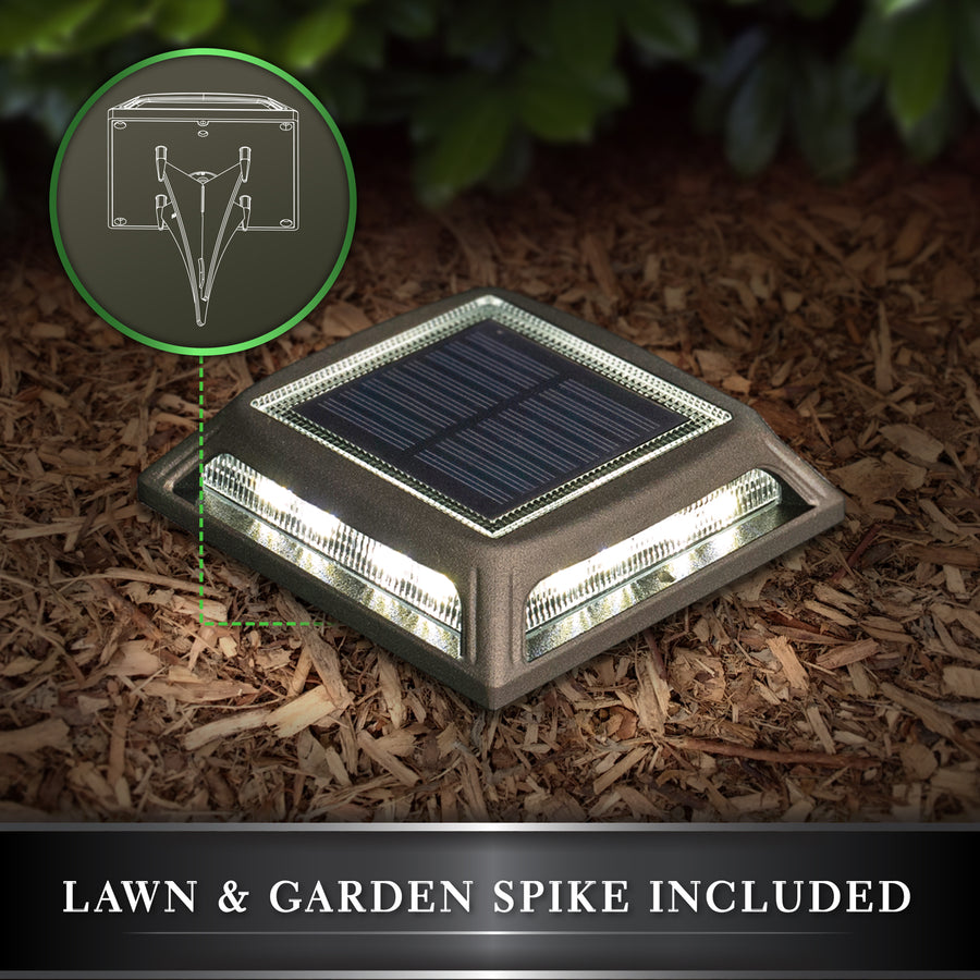 Classy Caps SLD505B Muskoka Black Aluminum Solar Post/Path/Dock Light - Atlantic Lighting
